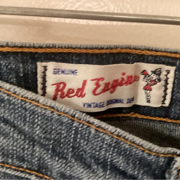 Red Engine, Vintage Bell Bottom, Size 30 length 34. Super soft made in the USA - Picture 3 of 6